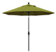 9' Matted Black Collar Tilt Lift Fiberglass Rib Aluminum Umbrella, Pacifica, Ginkgo