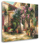 "Garden Courtyard" By Art Fronckowiak, Giclee Print on Gallery Wrap Canvas