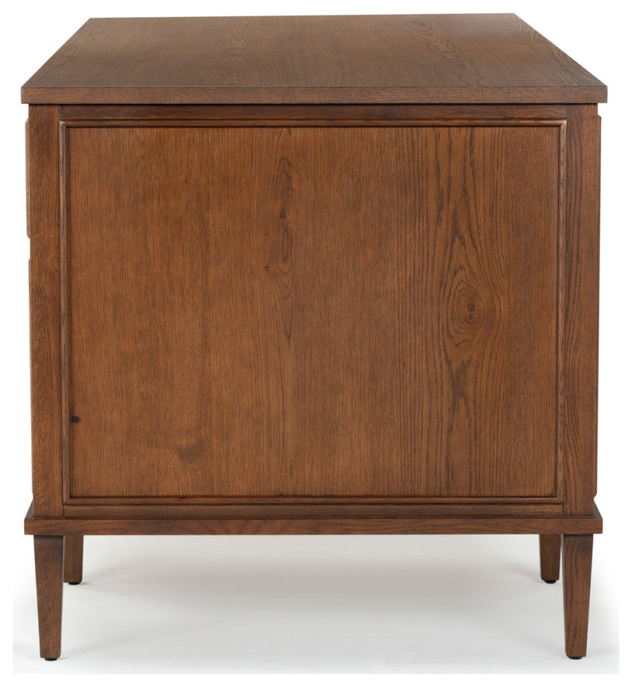 Safavieh Couture Ariella 5 Drawer Wood Desk, Walnut
