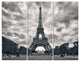 "Eiffel Tower Under Dramatic Sky" Photo Canvas Print, 3 Panels, 36"x28"
