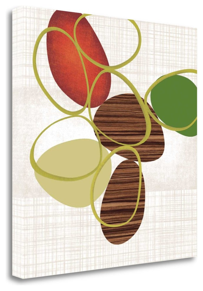 "Pebbles And Loops II" By Tandi Venter, Giclee Print on Gallery Wrap Canvas