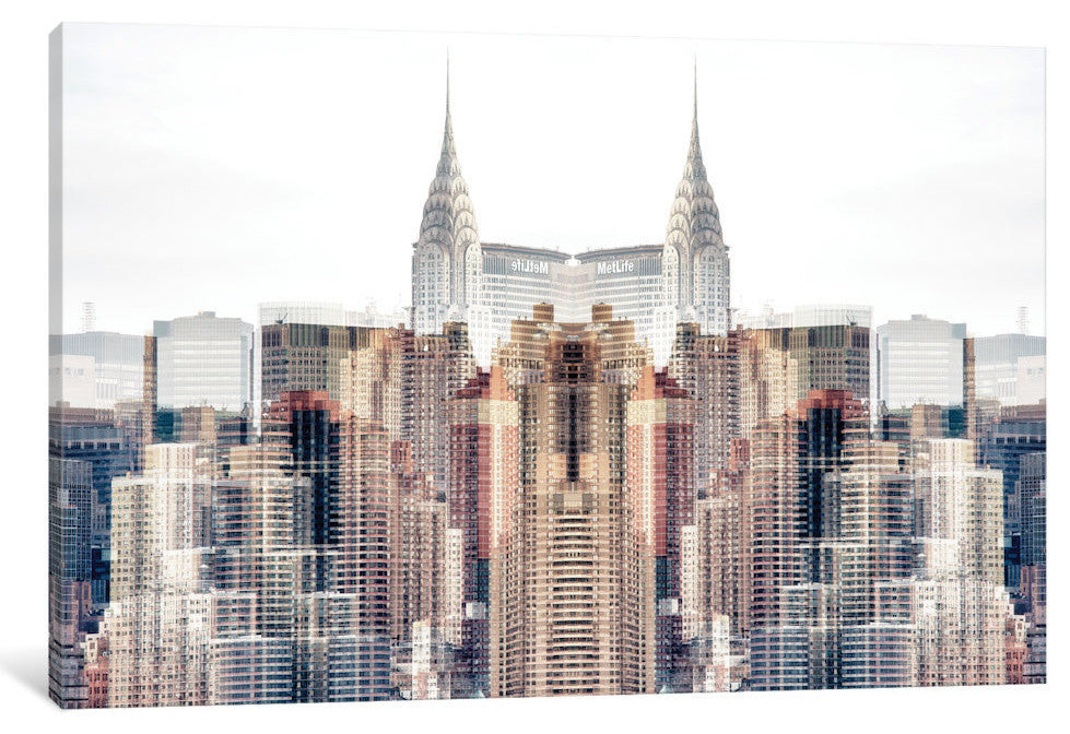 "New York Reflection Chrysler Building" by Philippe Hugonnard, 18x12x1.5