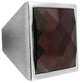 MultiFaceted Majestic Purple Brushed Nickel Square Frustum Knob