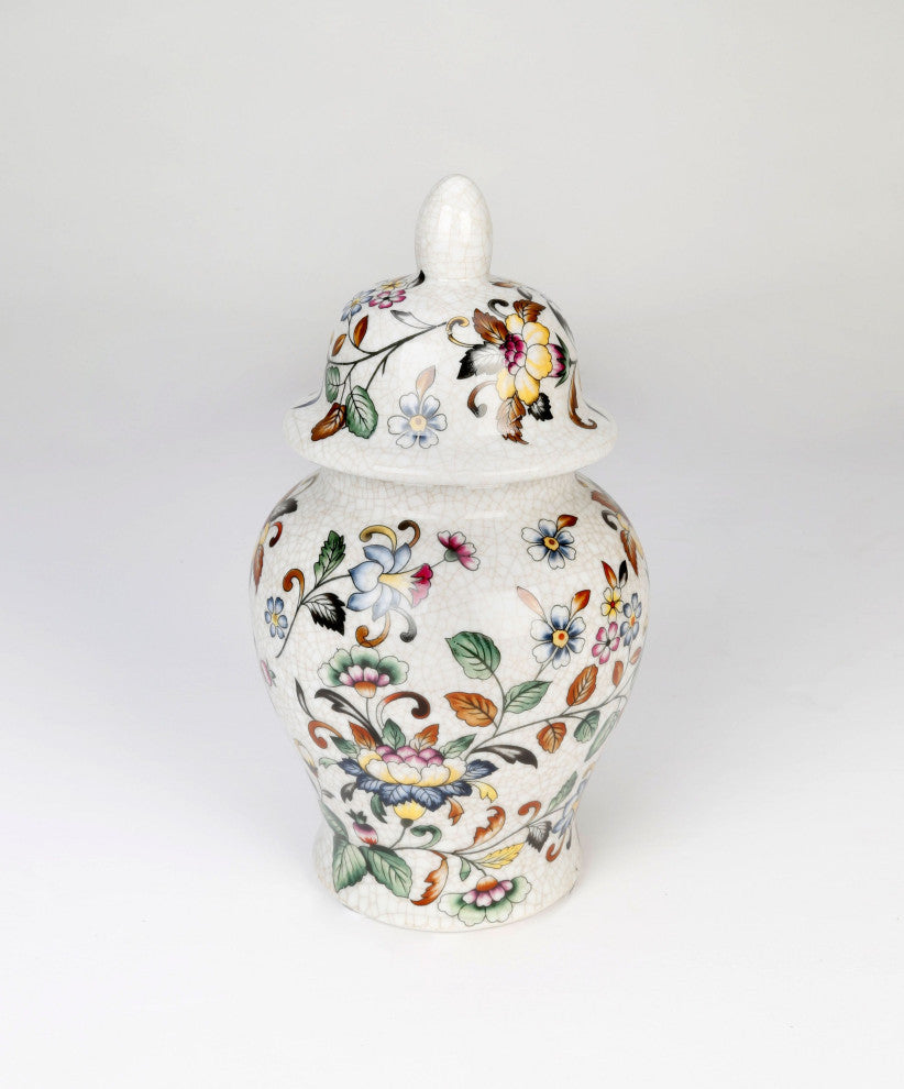Funston 11'' Porcelain Ginger Jar, Off White