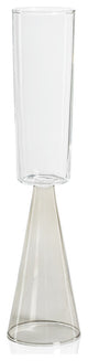 Viterbo Champagne Flutes, Set of 4, Smoke