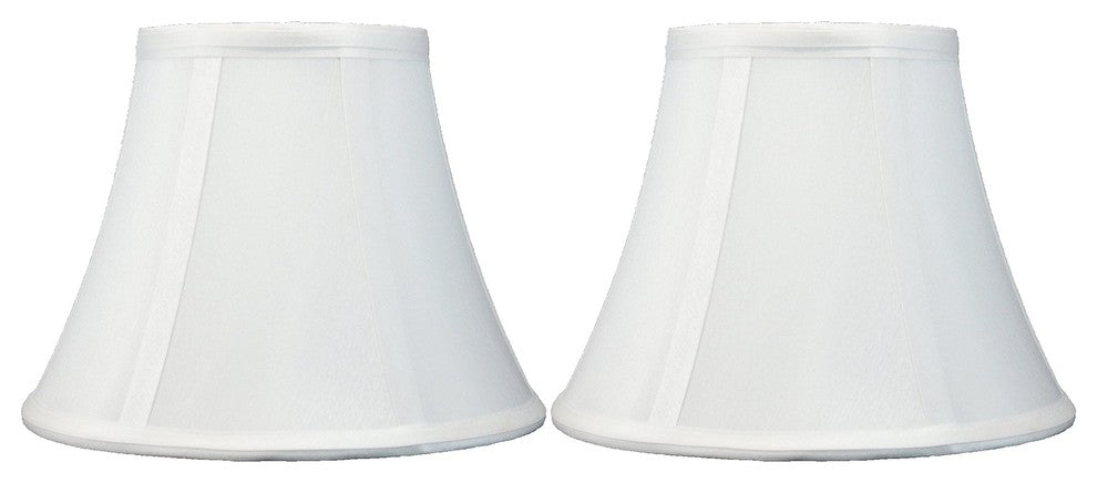 Bell Lamp Shade, 5x9x7", Off White, Set of 2