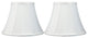 Bell Lamp Shade, 5x9x7", Off White, Set of 2