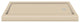 60"x32" Decor Solid Surface Right-Hand Shower Base, Matrix Khaki