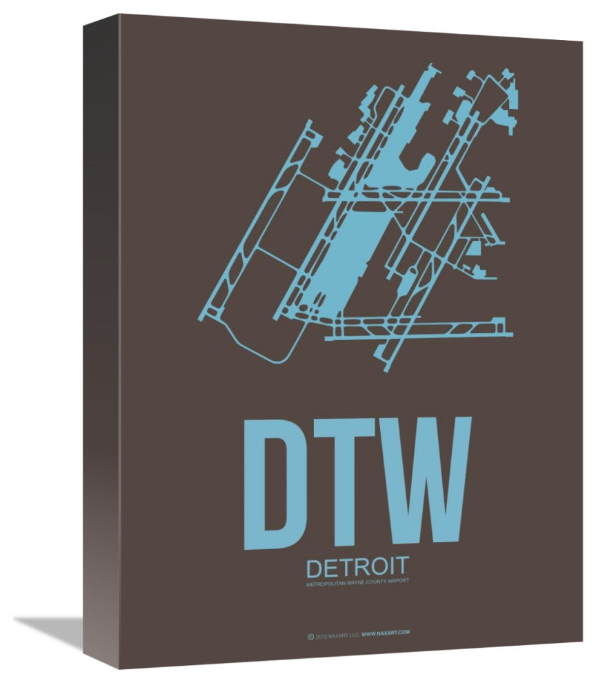 "DTW Detroit Poster 1" Fine Art Print