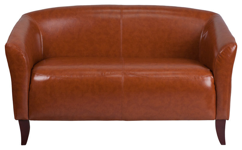 Hercules Imperial Series Cognac Leather Loveseat