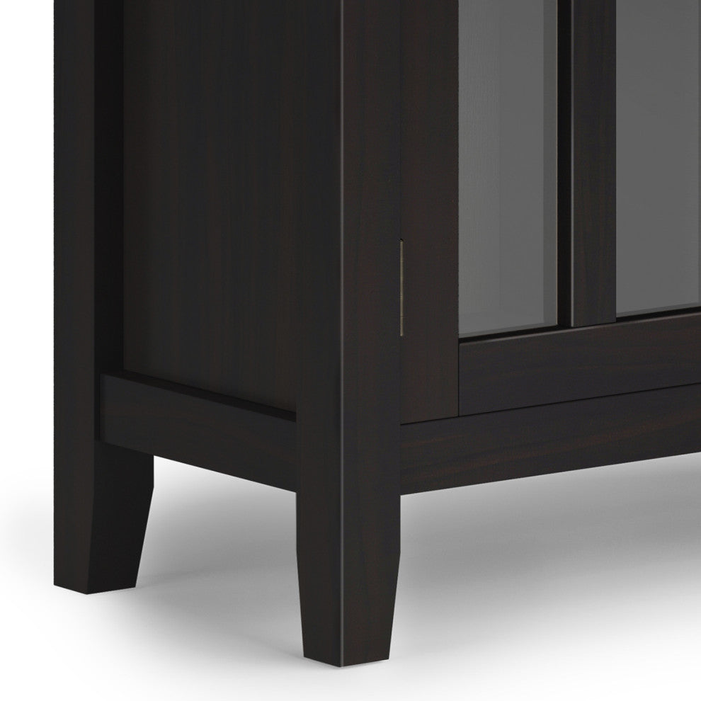 Artisan SOLID WOOD Low Storage Cabinet in Hickory Brown