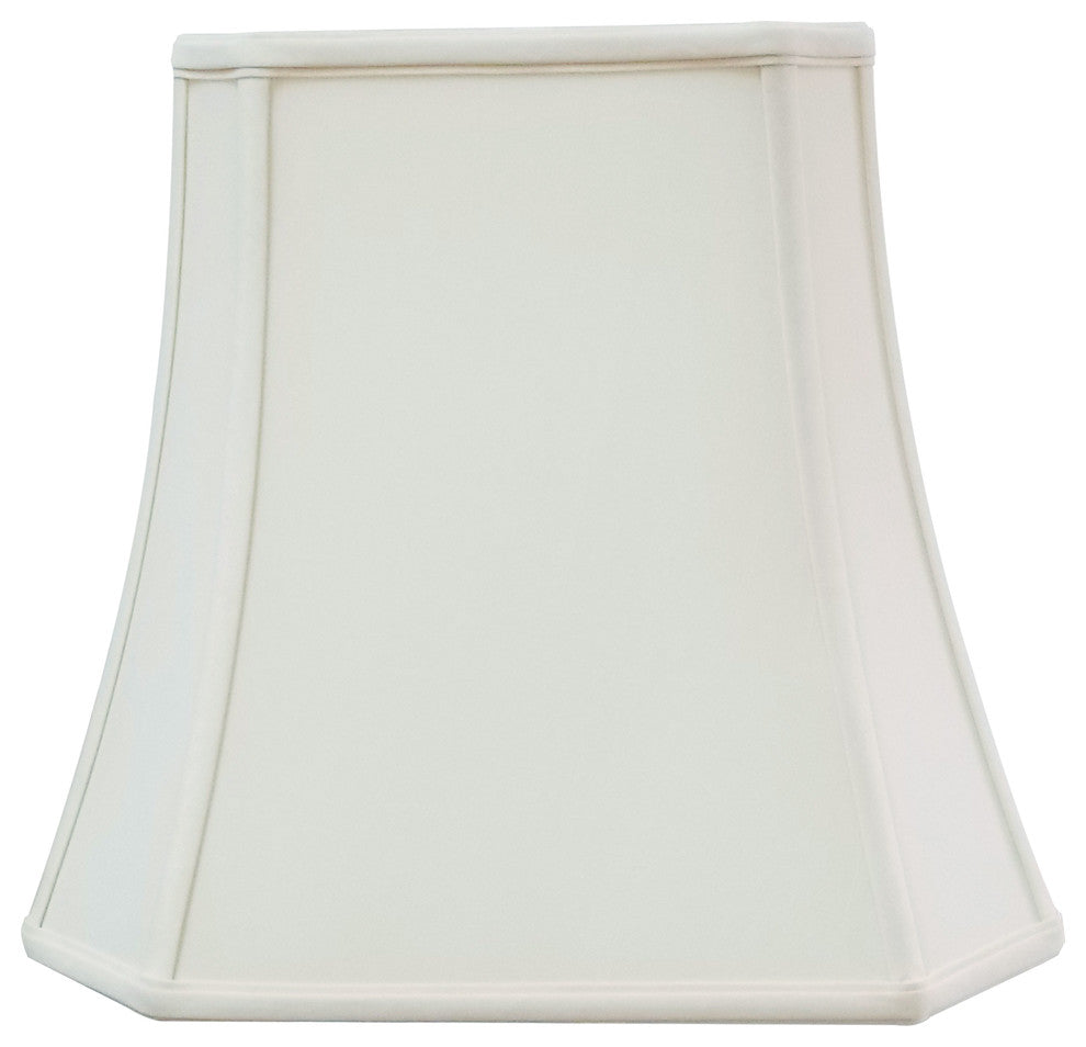 Royal Designs Square Cut Corner Basic Lampshade, Antique Gold, White, 10x16x14