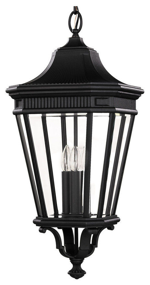 3-Light Pendant, Black