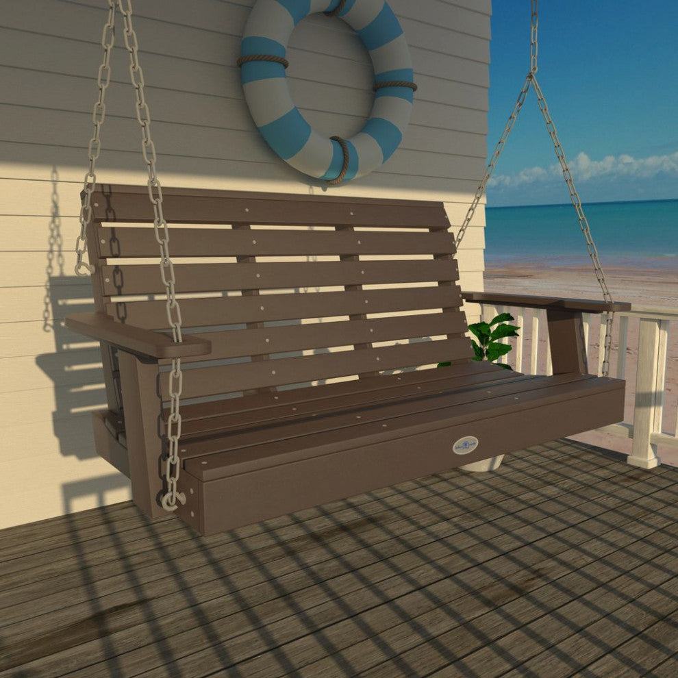 Riverside Porch Swing 4', Mangrove Brown