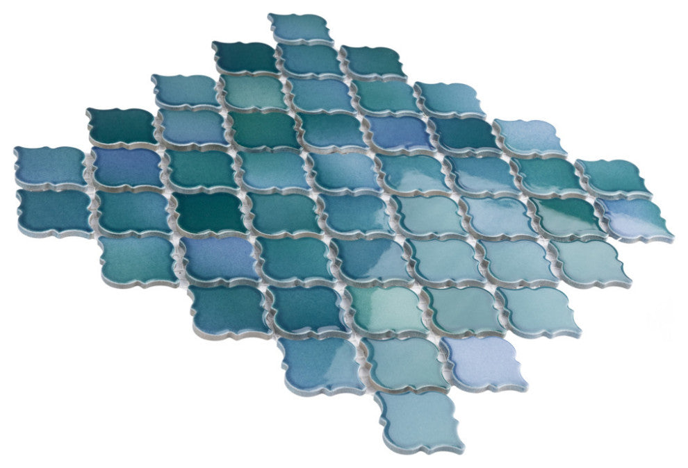 Hudson Tangier Mosaic Floor and Wall Tile, Blue