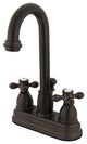 Kingston Brass 4" Centerset Bathroom Faucet, Oil Rubbed Bronze