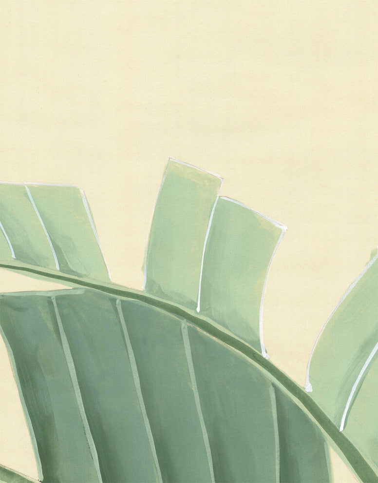 Chinoiserie Wall Mural Bananas, Cream, Sample