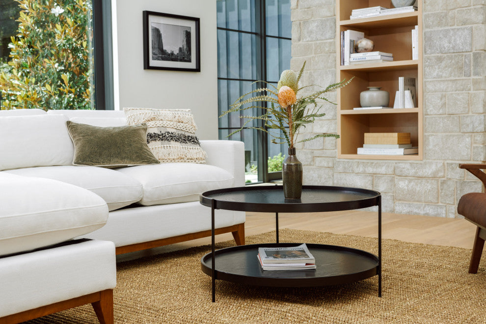 Vestal Round Farmhouse Style Cocktail Table