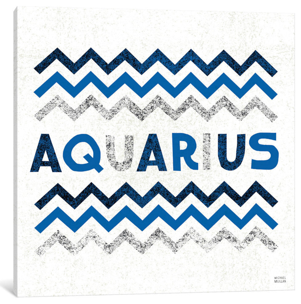 "Zodiac Aquarius" by Michael Mullan, 18x18x1.5