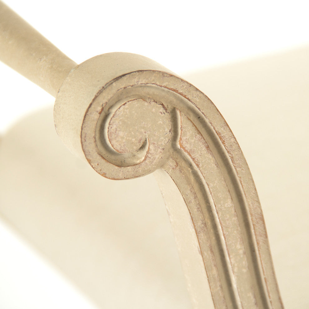 Beatrice Bench, Off-White Linen