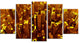 "Golden City From the Sky" Canvas Painting