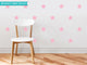 Stars Fabric Wall Decals, Set of 30 Stars, Pink