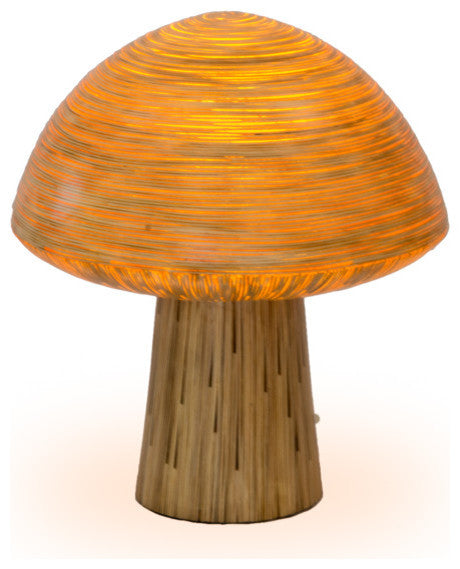 Ixapa Mushroom Lamp With Pitrit Decoration, Medium