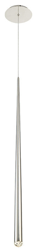 Modern Forms Cascade 37" LED Single Light Pendant in Polished Nickel