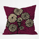 Julia Da Rocha Letters And Flowers Outdoor Throw Pillow