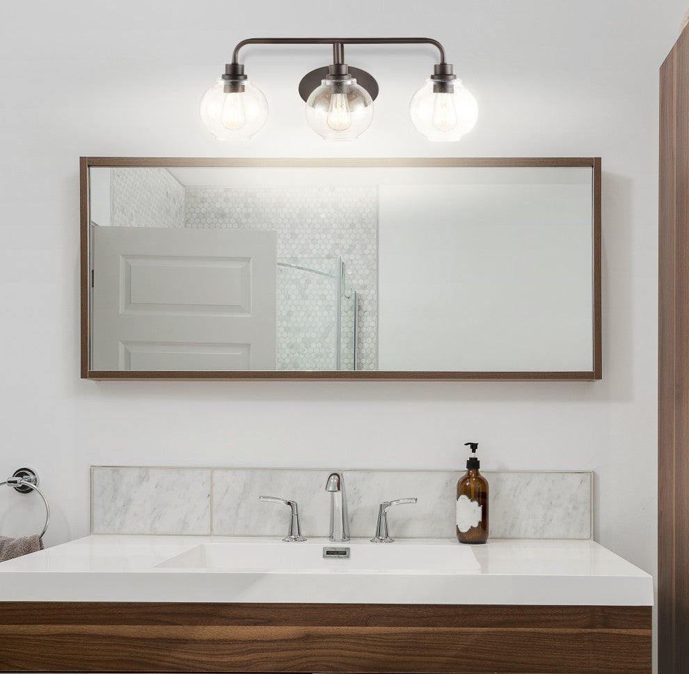 Sandrine Iron LED Vanity Light, Oil Rubbed Bronze, 3 Bulb