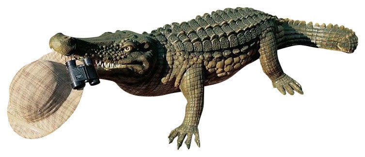 The Gargantuan Garden Gator Statue