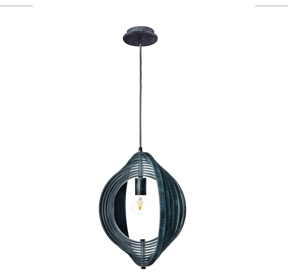 Abruzzo Small 1-Light Pendant, Navy Blue