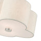 Brushed Nickel French Country, Floral, Transitional, Semi Flush