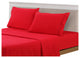 Brushed Microfiber Embroidered 1800 Bedding, 4 Piece, Burgundy, Queen