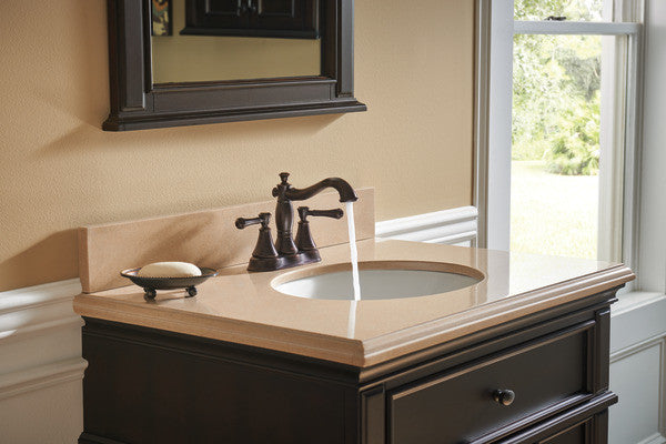 Delta Cassidy 2-Handle Centerset Bathroom Faucet - Metal Pop-Up, Venetian Bronze