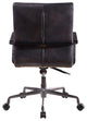 ACME Indra Office Chair, Onyx Black Top Grain Leather