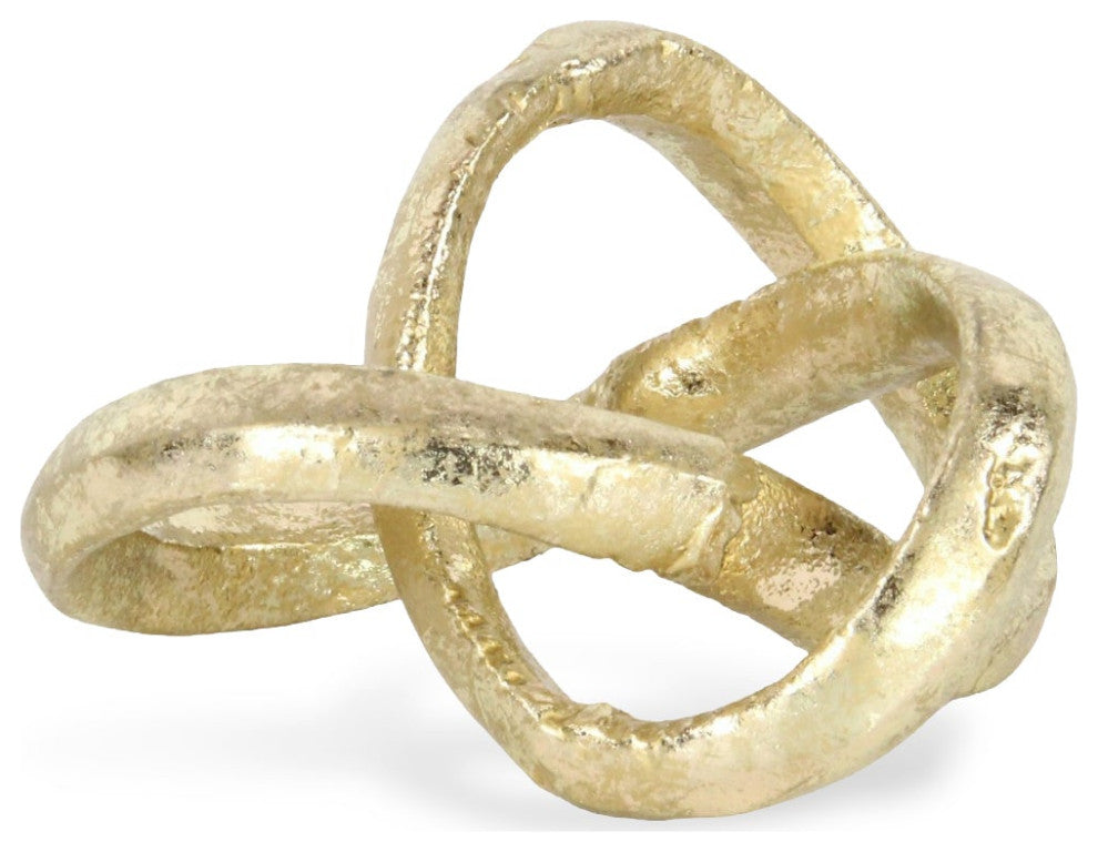 Kompo Modern Gold Abstract Infinite Knot Decor