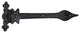 Antique Tee Hinges, 9", Pair