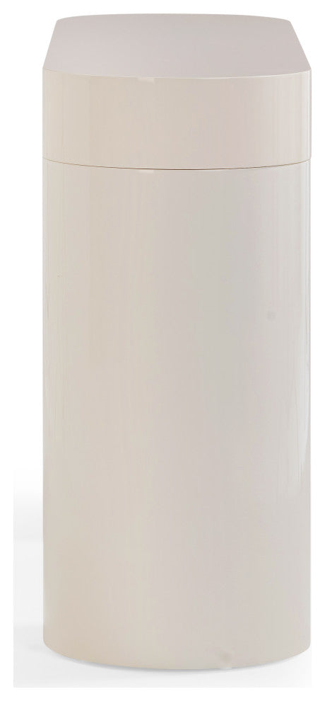 Mira High Gloss Console Table, Cream