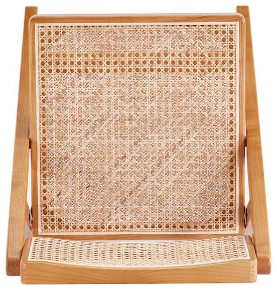 Manhattan Comfort Pullman Dining Folding Chair, Nature, Set of 2