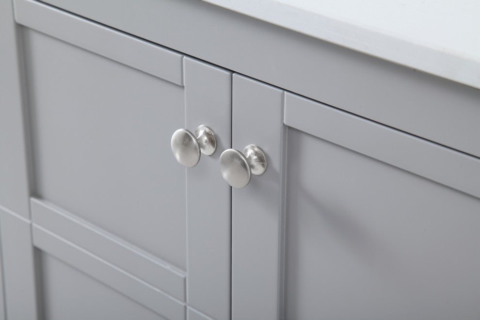 Grey 72" Double Sink Bathroom Vanity