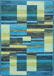 Kid Essentials Rug, Boomblox, Teal, 5'4"x7'8"