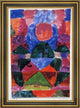 Paul Klee A Pressure of Tegernsee - 18" x 27" Framed Premium Canvas Print