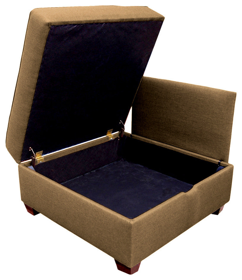 Duobed Storage Ottoman, 36", Mocha, 36"