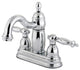 Templeton Two Handle 4" Centerset Lavatory Faucet with Brass Pop-up