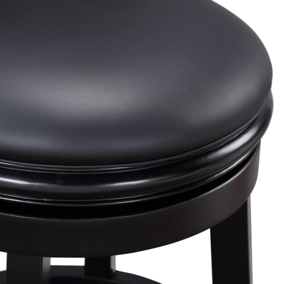 Augusta Swivel Counter Stool, Black