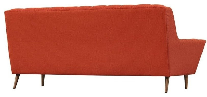 Modway Response Upholstered Fabric Sofa, Atomic Red