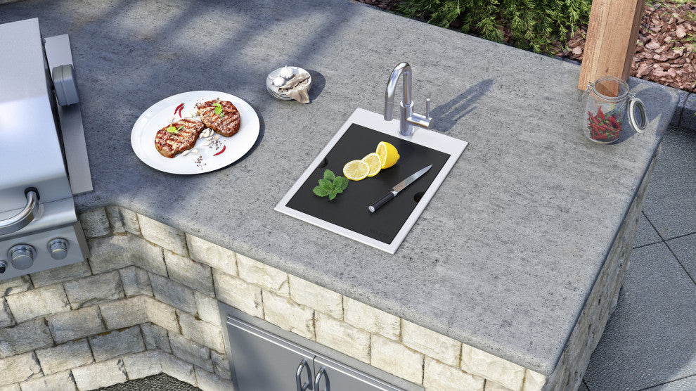 Ruvati RVQ5210 15x20 Marine Grade T-316 Workstation RV Boat Outdoor Sink