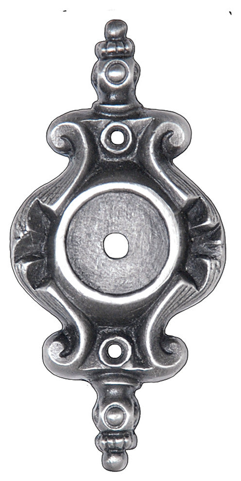 Pembridge Back Plate, Antique Pewter