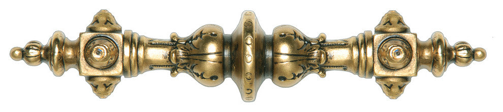 Portobello Road Pull Crystals Antique Pewter, 24k Satin Gold